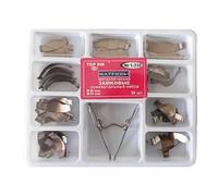 Professional Dental Matrix Bands: 1.398" Width, 35μm Thickness, 100 Count with Matrix Retainers