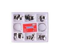 Professional Dental Matrix Bands: 1.398" Width, 50μm Thickness, 100 Count with Contouring Clips