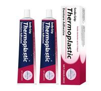 Professional Dentures Adhesives Gel 2x28g,Thermoplastic Denture Adhesive,Professional Strong Fixative,Dentures Adhesive Repair,Comfortable No Zinc False Teeth Glue,Long-Lasting Soft Reliner,Tooth Glue