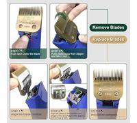 Professional Detachable Pet Dog Ceramic Blade,Compatible for Andis,AG,AGC,AGP,AGRC,Compatible for Oster,A5 Grooming Clippers(NO.10(1.5mm))