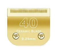 Professional Detachable Pet Dog Ceramic Blade,Compatible for Andis,AG,AGC,AGP,AGRC,Compatible for Oster,A5 Grooming Clippers(NO.40(0.25mm))