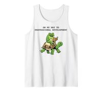 Professional Development Frog Reading Tortoise Tank Top