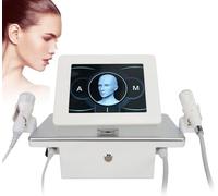 Professional Device for Wrinkle Removal,Face Lifting Microneedle RF Skin Tighten Machine, Stretch Mark Removal Skin Rejuvenation Beauty Machine with 2 Handles, Electric Fractional Compress I