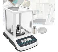 Professional Digital Analytical Scale, 0.001g High Precision, Dual Front/Rear Display, Auto Calibration, with Calibration Weights, Data Printable, for Lab Use