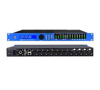 Professional Digital Audio Processor, 4-In/8-Out 31-Band Equalizer, Crossover, Mixer with LCD Screen & Level Indicator for Recording Studio