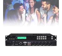 Professional Digital Audio Processor, Anti-howling Pre-stage Effector with Built-in 7-band Music Equaliser and 15-band Microphone Equaliser, 3 Microphone Channel for Karaoke, Stage, Performance
