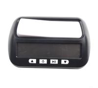 Professional Digital Chess Clock for Tournament Use, Count Up Down Timer with Bonus and Delay Modes, Electronic Game Timer, ABS Material, Compatible with Chess(Black)