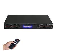 Professional Digital Graphic Equalizer with Built-in Bluetooth, LED Spectrums Display, Dynamic Rhythm Tuner for Studio and Home Audio