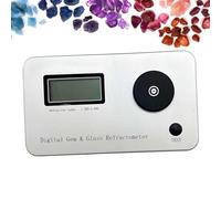 Professional Digital Refractometer for Gemstones & Jewelry Tester, High Accuracy ±0.005, Portable with Refractive Index 1.300-3.000, Ideal for Jade Identification