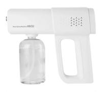 Professional Disinfectant Fogger Machine, 380ml Wireless Nano Sprayer Gun Handheld Sanitizer Fogger with Blue Light, 2-in-1 for Watering Plants & Touchless Sanitization