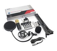 Professional DJ Mixer, Mixer with USB Audio Interface and Stereo Equalizer, Soundboard Audio Mixer for Stage Live Performances (White Kit 1)