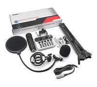 Professional DJ Mixer, Mixer with USB Audio Interface and Stereo Equalizer, Soundboard Audio Mixer for Stage Live Performances (White Kit 2)