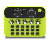 Professional DJ Mixer, Sound Mixer with USB Audio Interface And Stereo Equalizer, Multiple Sound Effects, Sound Board Audio Mixer for Stage Live Gigs,Green
