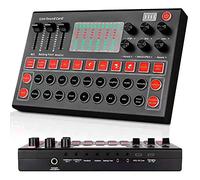 Professional DJ Mixer, Sound Mixer with USB Audio Interface And Stereo Equalizer, Multiple Sound Effects, Sound Board Audio Mixer for Stage Live Gigs