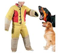 Professional Dog Bite Sleeves Suit, Training Dog Protective Clothing, Outdoor Stray Dog Overalls AntiBite Unisex Body Protection Bite Suit Jacket(Medium)
