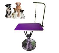 Professional Dog Grooming Table Rotatable Pet Grooming Table Large Square Hydraulic Lift Table, Height Adjustable 78-92cm, for Dogs and Cats 5 Colors(Multi-colored)