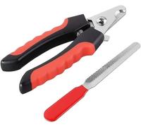 Professional Dog Nail Clippers with Nail File - Also Suitable for Cats, Rabbits and Guinea Pigs with Protective Guard & Safety Lock (Large (>20kg))