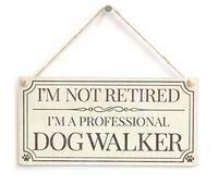 Professional Dog Walker Hanging Sign, Dog Lover Decor