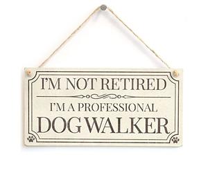 Professional Dog Walker Hanging Sign, Dog Lover Decor