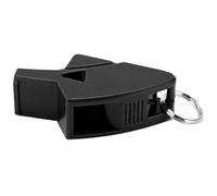 Professional Dolphin Whistle for Competitions, Durable Referee Whistle for Referees Training, Plastic with Lanyard (Black)