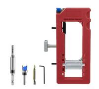 Professional Door Hinge Installation Kit, Precision Router Template Jig for Mortising Hinges with Self-Centering Bit, Adjustable for Rounded and Square Corners