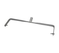 Professional Double Arm Paint Roller Frame | Heavy Duty Adjustable Double Arm Design with Screw Fitting for Extension Poles, for Floor, Wall Painting, Full Width Bar and End Pins | 12” - Grey