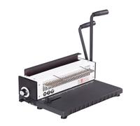 Professional Double Coil Iron Ring Binding Machine with Full Knives for Letter/A4 Paper, Reports, Contracts, Desk Calendar Binding - Office & Home Use