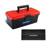 Professional Double Layer Tool Box with Spacious Storage and Separate Parts Box Featuring Reinforced Build for Secure and Efficient Tool Management (E)