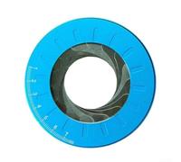 Professional Drafting for compass with Rotating Disk Angle Template for Architects Engineers Quilling Tool 12.5cm Red(blue)