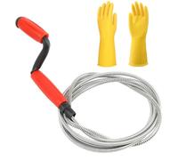 Professional Drain Unblocker Tool - Reusable Flexible Kitchen Sink Unblocker Tool Spring Wire, Hand-Crank Unclogger Spiral Blockage Remover for Sewer, Bathroom Drainage,Kitchen Sinks,Toilet, 3 Meter