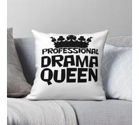 Professional Drama Queen Square Pillowcase Polyester Linen Velvet Pattern Zip Decorative Pillow Case Sofa Seater Cushion Case