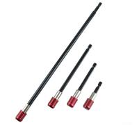 Professional Drill Extension Rod Kit, 4-Pack High-Strength Alloy Adapters with Secure Bit Retention, Multiple Lengths for Home and Workshop Use