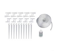 Professional Drip Irrigation Kit for Potted Plants with Regulating Valves for Precise Water Management (D)