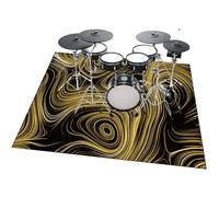 Professional Drum Carpet Drum Rug, Non-Slip Drum Mat Rug, Soundproof Rug for Piano, Guitar, Record Room, Non Slip Drum Blanket, Drum Accessories for Electric Drums Jazz Drum Set 140 x 120 cm
