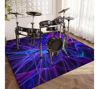 Professional Drum Carpet Drum Rug | Soundproof Blanket | Non-Slip Drum Mat | Jazz Drum Electronic Drum Drum Kit Rugs for Bass Drum Snare Components Mat | Drum Accessories for Drum Set 180 x 160 cm
