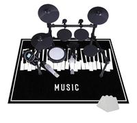 Professional Drum Soundproof Blanket Carpet Drum Rug Drum Carpet Drum Rugs Jazz Drum Electronic Drum Drum Kit Rugs 180 x 140 cm Non-Slip Drum Mat Rug For Bass Drum Snare Piano Carpet Protector