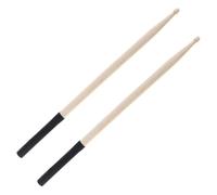Professional Drumstick 1 Pair 7A Maple Wood Drumsticks With Anti-slip Handle For Drummer Playing Training (Color : Bk)