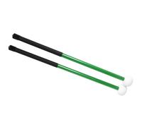 Professional Drumstick 1 Pair Drum Sticks Bands Musical Playing Drumsticks With Felt Head Aluminum Alloy Anti Slip Handle (Color : Green)