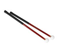 Professional Drumstick 1 Pair Drum Sticks Bands Musical Playing Drumsticks With Felt Head Aluminum Alloy Anti Slip Handle (Color : Red)