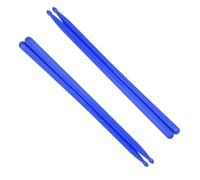 Professional Drumstick 2 Pairs Durable 5A Colorful Nylon Drumsticks Jazz Drum Dumb Drum Practice Drum Sticks (Color : Blue)