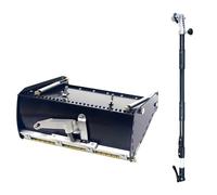 Professional Drywall Finishing Tool Set - 42"-65" Extendable Handle, 12" Stainless Steel Putty Knife & Decorative Handle for Smooth Wall Applications