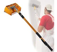 Professional Drywall Flat Box, Drywall Flat Finishing Box Tool with 35"-59" Extendable Handle, 10" Drywall Flat Finishing Tools, for Putty Workers, Decorators and Walls