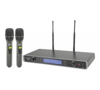 Citronic RU210-H Dual Multi-UHF Handheld Wireless Mic System DJ Band Microphone
