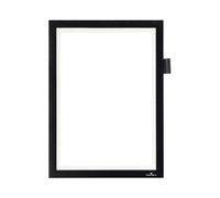 Professional Duraframe A4 Note with Pen Loop and Black Frame Fully Self Adhesive