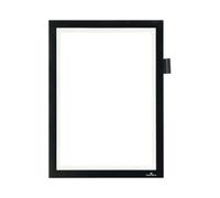 Professional Duraframe A4 Note with Pen Loop and Black Frame Fully Self Adhesive