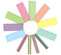 Professional Dyslexia Reading Ruler Set - 12 Multi-Size Overlays (8in & 4in) with Anti-Slip Strips | Plusieurs Couleurs Choices for Visual Stress Relief