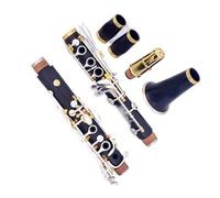 Professional Ebony Clarinet 17 Keys Silver Copper Bb Tone Beginners Clarinet