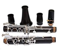 Professional Ebony Clarinet A/C Tune 17 Key Silver Plated Copper Solid Wood Clarinet Professional Clarinet