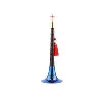 Professional Ebony Suona D Key Quality Suona Ethnic Style Blowing Suona Musical Instrument Complete (Color : Blue engraved bowl)