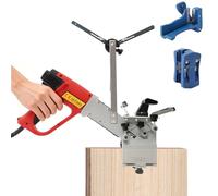 Professional Edge Banding Machine, 110V Portable Woodworking Tool, 2000W, Red, with Temperature Control, for Straight and Curved Edges